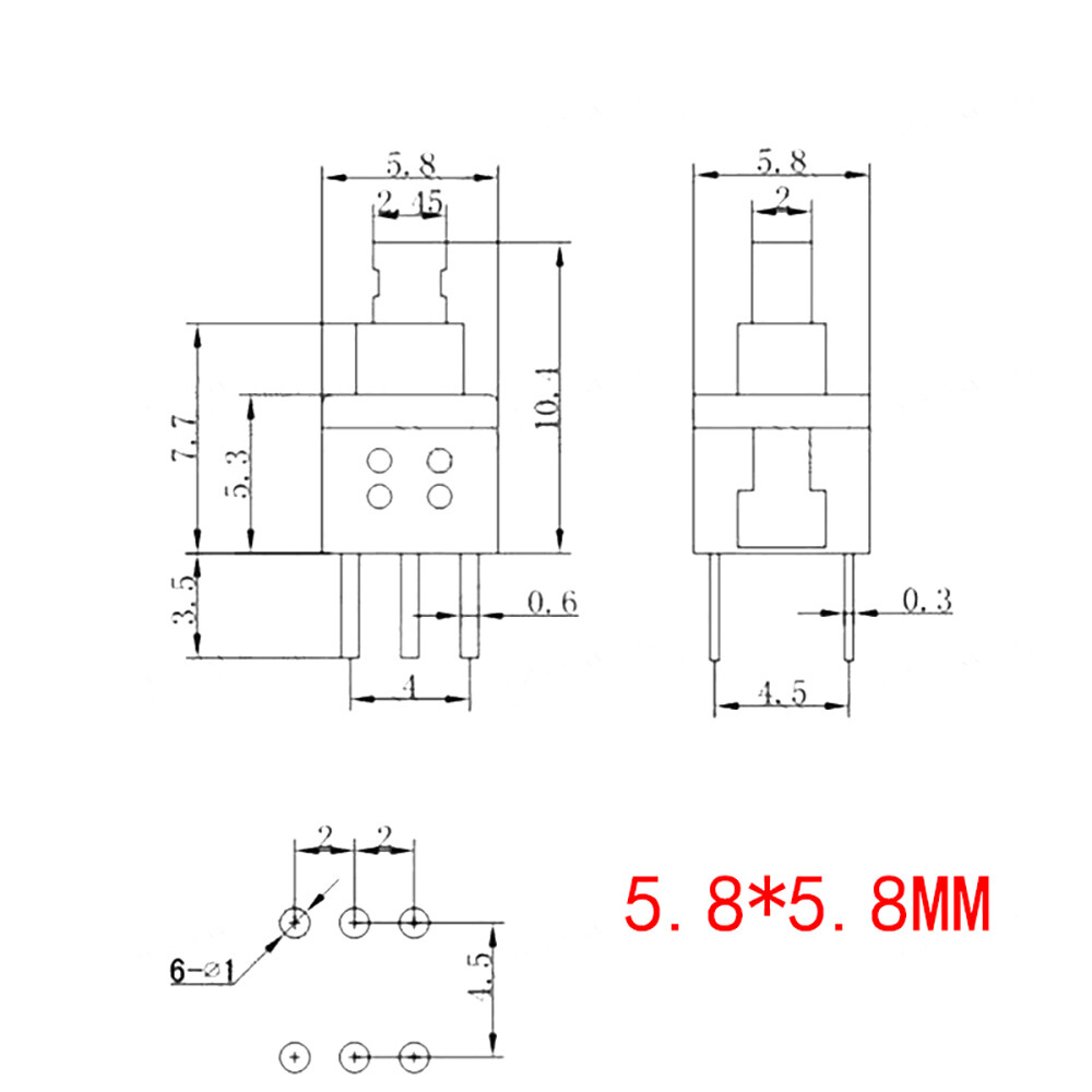 Pb-22e60e Spdt Self Locking Push Button Switch 5.8x5.8 Mm Dc 30v 0.1a Smt Smd Di - Foto 11