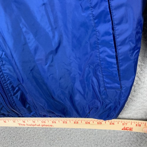 Vtg Y2K Nike Jacket Women Medium Reversible Blue Hooded Windbreaker 2000s - Picture 9 of 19