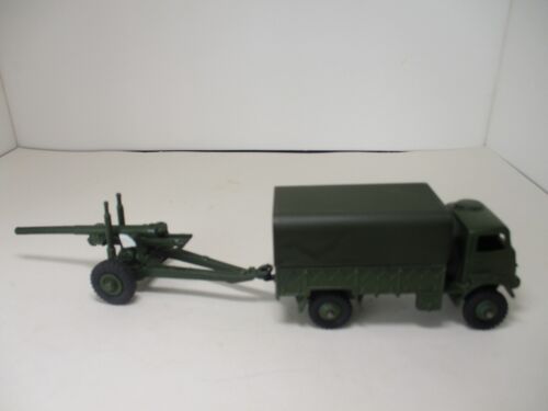 DINKY TOYS 623 ARMY COVERED WAGON WITH 692 5.5 INCH MEDIUM GUN NEAR MINTY. - Picture 1 of 12