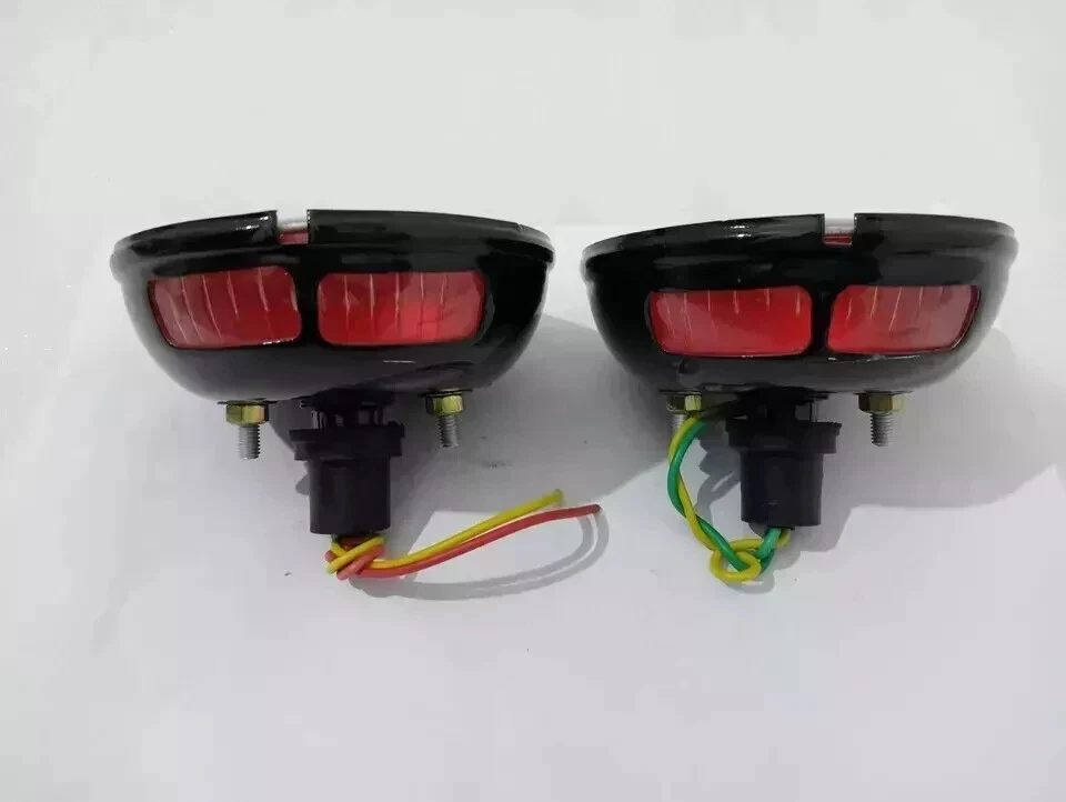 willys cj3 cj5 cj6 1945-1975 compatible rear tail light Como/pair - Imagem 4 de 4