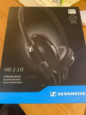 Sennheiser HD 2.10 Stereo Headphones 3 Powerful Bass 615104100107 | eBay