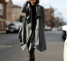 ***gorgeous***all Saints Monument Gray Check Coat, Uk6, Us2, Eu34