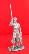 Handmade Tin metal collection model toy figurine 54mm English knight