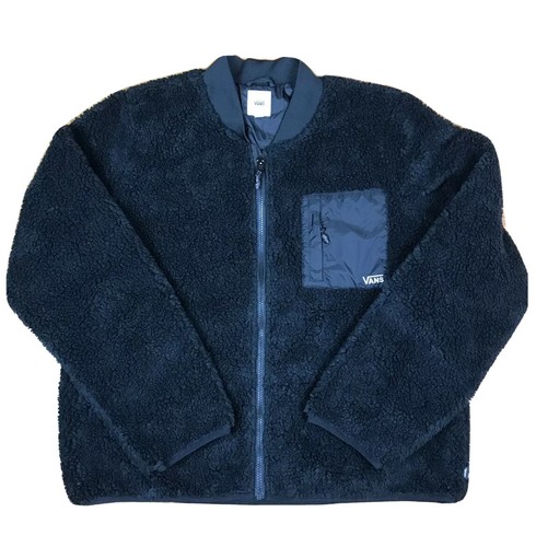 Vans Misty Fog Sherpa Jacket (Black) Women's x Large
