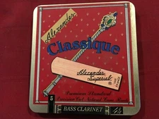 5 ALEXANDER CLASSIQUE BASS CLARINET REEDS SIZE #4 1/2  4.5