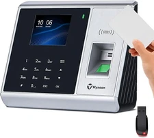 Time Clock Hysoon Biometric Fingerprint Touch board&2.8’ Screen Card with RFID a