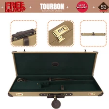 Tourbon Canvas Leather SxS Takedown 12GA Shotgun 28-32inch Barrel-Hard Gun Case