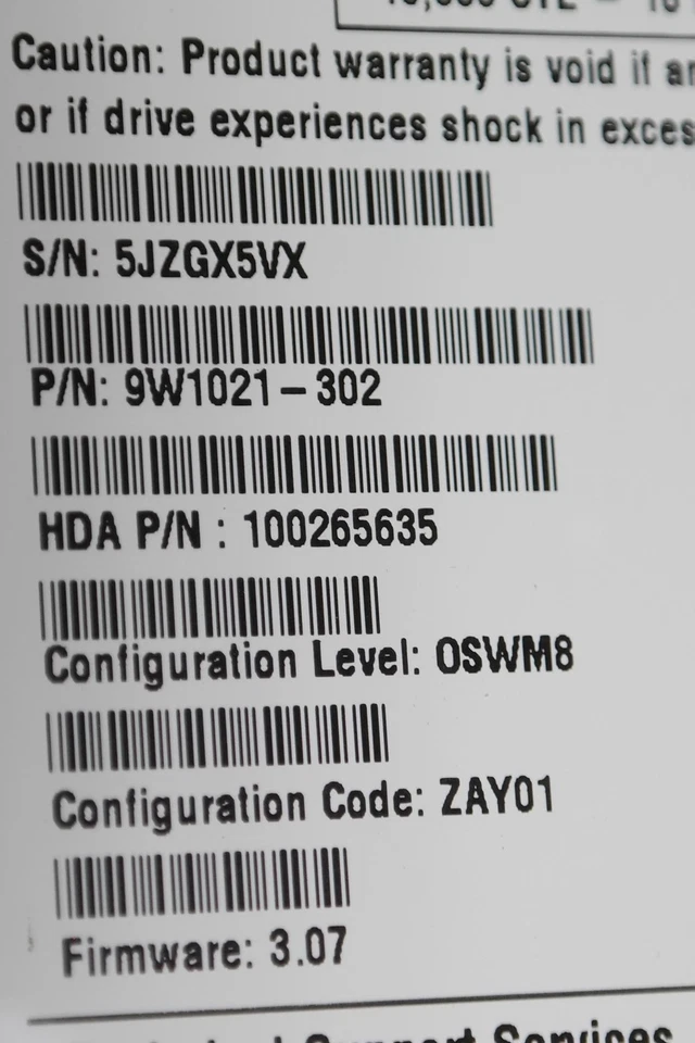 SEAGATE ST320014A HDD 20GB 9W1021-302 100265635 FW 3.07 HARD DRIVE SLIM 3.5 - Image 4 of 4