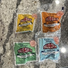 McDonald's Happy Meal Toy Tale Spin Complete Set of 4 1989 Sealed