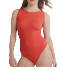 No Boundaries Women  s Seamless Shimmer Snap Closure Smoothing Bodysuit Size S
