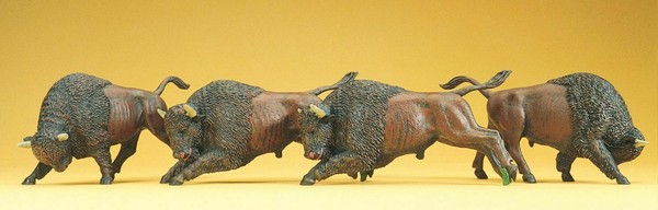 Circus Buffalos (4) Figuren Set Preiser 20391-image