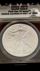 2008 American Silver Eagle Dollar 1oz ANACS MS70 First Day of Issue SilverLabel