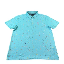 William Murray Beach Floaties Performance Men’s Golf Polo Shirt Size Large 