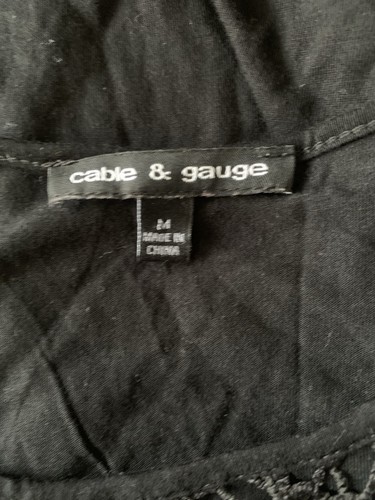 Canotta blusa donna usata con cavi e gauge in pizzo taglia Med Boho - Foto 9 di 11