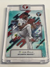 2025 Topps Pristine Chris Sale /199 Aqua Refractor Encased Atlanta Braves