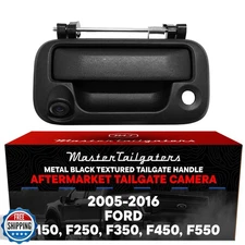 Master Tailgaters Black Metal Tailgate Handle with Backup Camera Replacement 