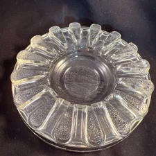 Vintage Advertising Pro-Tec-To Clear Glass Ashtray 5" Diameter 1926 Patent