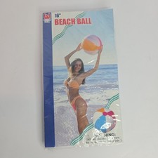 Vintage BEACH BALL 2001 Bestway Inflatable NOS Unopened Color 16 Inch