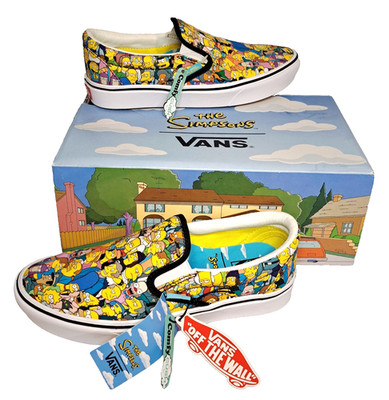 Selten! Vans X The Simpsons Damen-Slipper Springfield Comfycush UK 6 US 8,5 neu im Karton