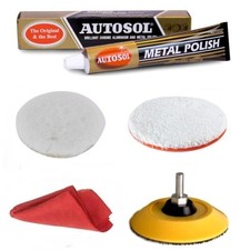 Memorial Wall Plaque Metal Bronze Brass Polishing Kit Autosol Polish Drill Use