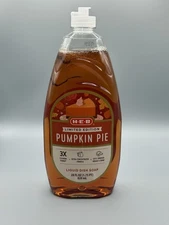 H-E-B Limited Edition Pumpkin Pie Ultra Dish Soap 28 oz NEW Rare Seasonal Large