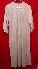 Vintage Long Cotton Nightgown Country Primitive Decor