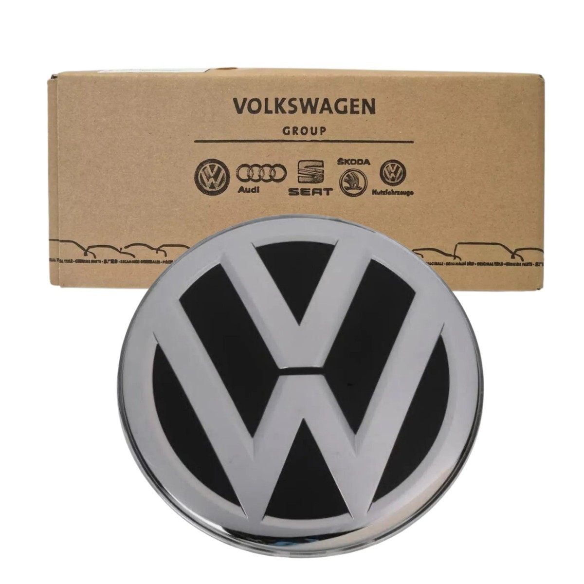 VW Volkswagen OEM Front Bumper Grille Grill-emblem Badge Nameplate