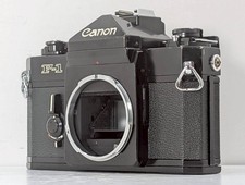  Optical N-Mint READ Canon F-1 F1 Late 35mm Film Camera Black Grid Screen Japan