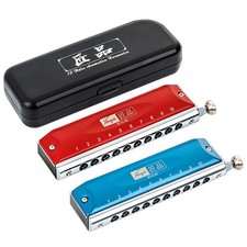 10 Hole Chromatic Harmonica C Key JP10-40 Mouth Organ for Children, Beginners