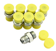 Lot of 8x Parker 12 F5OX-S Industrial Pipe Adapter Male 37° Flare - Male SAE-ORB