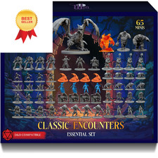 Classic Encounters - Essential Set - 65 Iconic DND 28mm scale, Multicolor