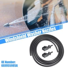1 Set Windshield Washer Nozzle with 2m Washer Hose for VW Jetta No.6E0955985A
