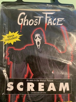 SEALEDScream Stalker Costume Mask 1997 Ghost Face 90s Fun World Easter Unlimited