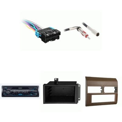 SONY DSX-A415BT Single Din Radio Bundle BEIGE Dash includes pocket Compatible...