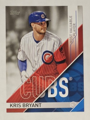 KRIS BRYANT 2017 Topps - MLB Awards #MVP-2 Cubs MVP All-Star