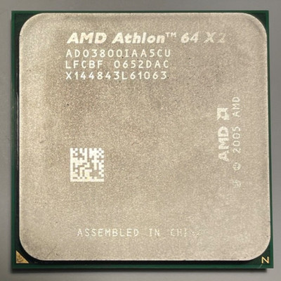 Genuine AMD Athlon 64 X2 AD03800IAA5CU CPU - Dual-core, 2GHz, 1MB L2 Cache