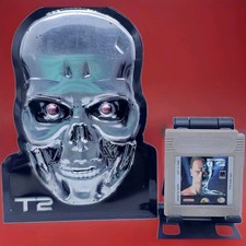 Terminator 2 Judgment Day Game Boy Authentic Tested Cleaned & T800 Skull Display