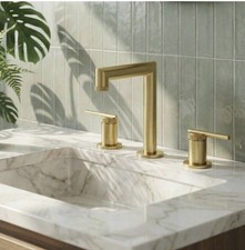 VIGO Sterling VG01304MG 3-Hole Widespread Bathroom Faucet in Matte Brushed Gold