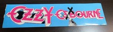Vintage 80's OZZY OSBOURNE Bootleg Bumper Sticker 12" x 3"