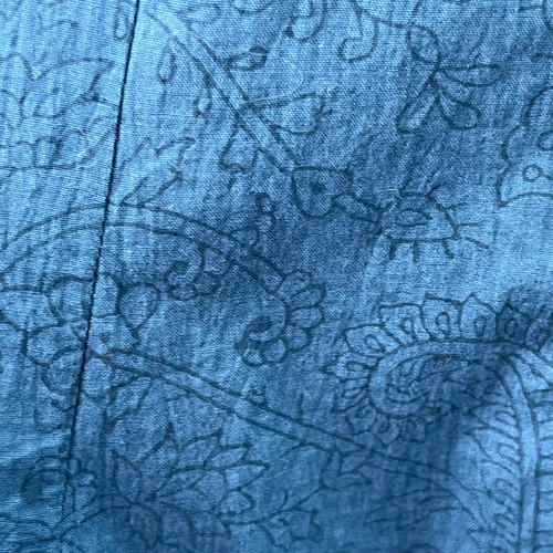 Abito midi Polo blu ricamo floreale impreziosito da specchio lunghezza ginocchio 38/US XS-S - Foto 9 di 15