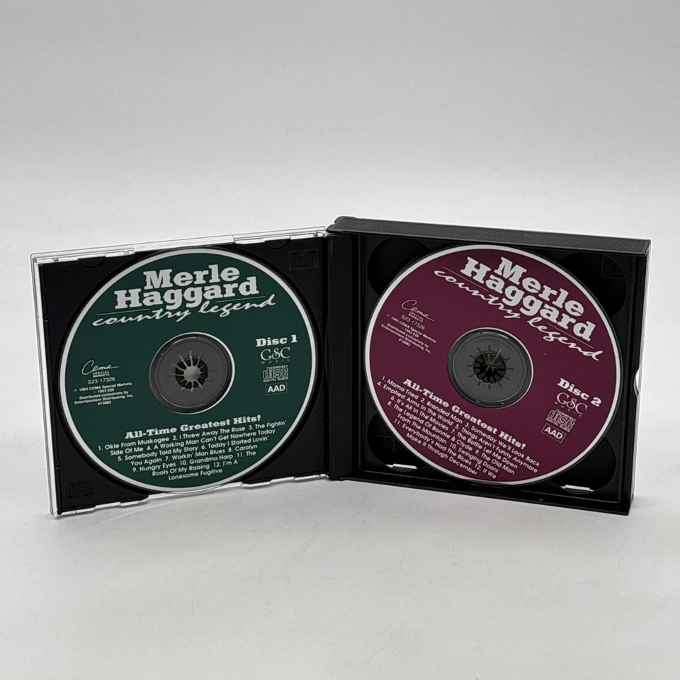 Merle Haggard Hits CD 3-Disc Box Set 17606 Emi Special Markets 2003 Foto 3 de 4