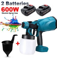 High Pressure Cordless Paint Sprayer With 2 Battery Electric Spray Gun 36000RPM