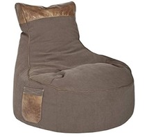SITTING POINT Sitzsack Swing Jamie – Bequemer Sitzsack in Braun mit Lederoptik