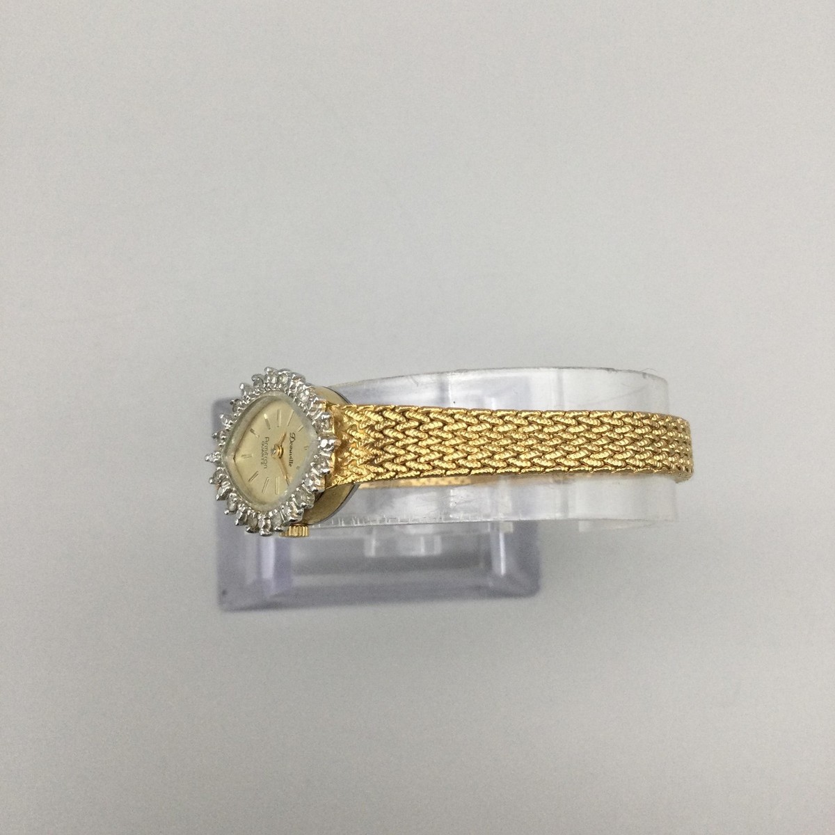 Vintage Womens Watch 20mm Champagne Dial Gold Tone Mesh Bracelet New Battery SOLD✨ Rare Orient GP Milanese mesh bracelet •No noticeable  main image 3
