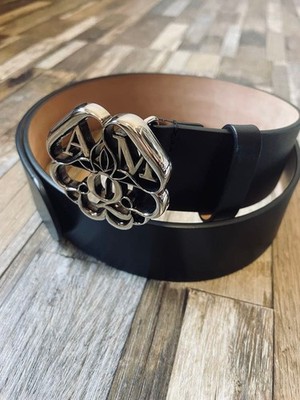21aw「Alexander McQueen」Logo Mark belt | eBay