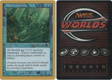 MTG Lord of Atlantis - Alex Borteh - 2001, Light Play, English World Championshi