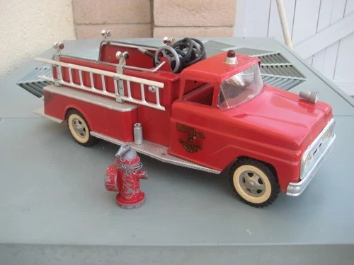 1962 tonka fire dept  pumper truck hydrant Original 1963 PRICE DROP