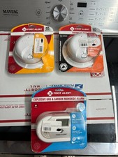 3-pack lot First Alert Wired Smoke carbon monoxide Alarm Battery Backup 1046848