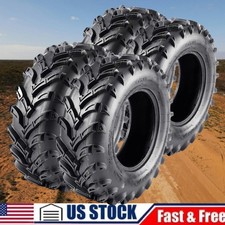 4X 25x8-12 25x10-12 ATV UTV Tires 6Ply Front 25x8x12 & Rear 25x10x12 All Terrain