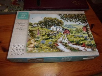 FUCHSHANDSCHUH FARM VON MACNEIL STUDIO 1000 TEILE SCHMIED LEBEN AUF DEM LAND PUZZLE